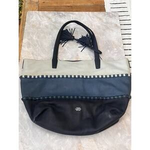 Vince Camuto Edena Shoulder Bag Tri Color Whipstitch Detail